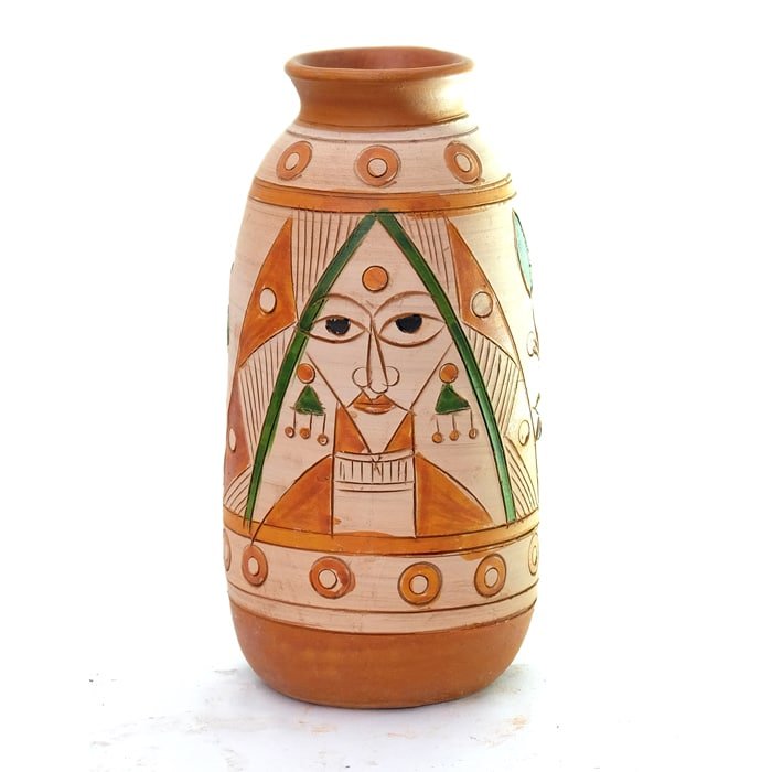 8 inch (20.32 cm) Round Shape Terracotta Flower Vase