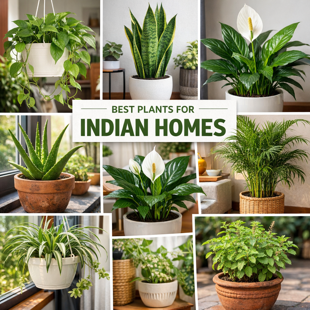Best Plants for Indian Homes – Complete Guide by Nursery on Click